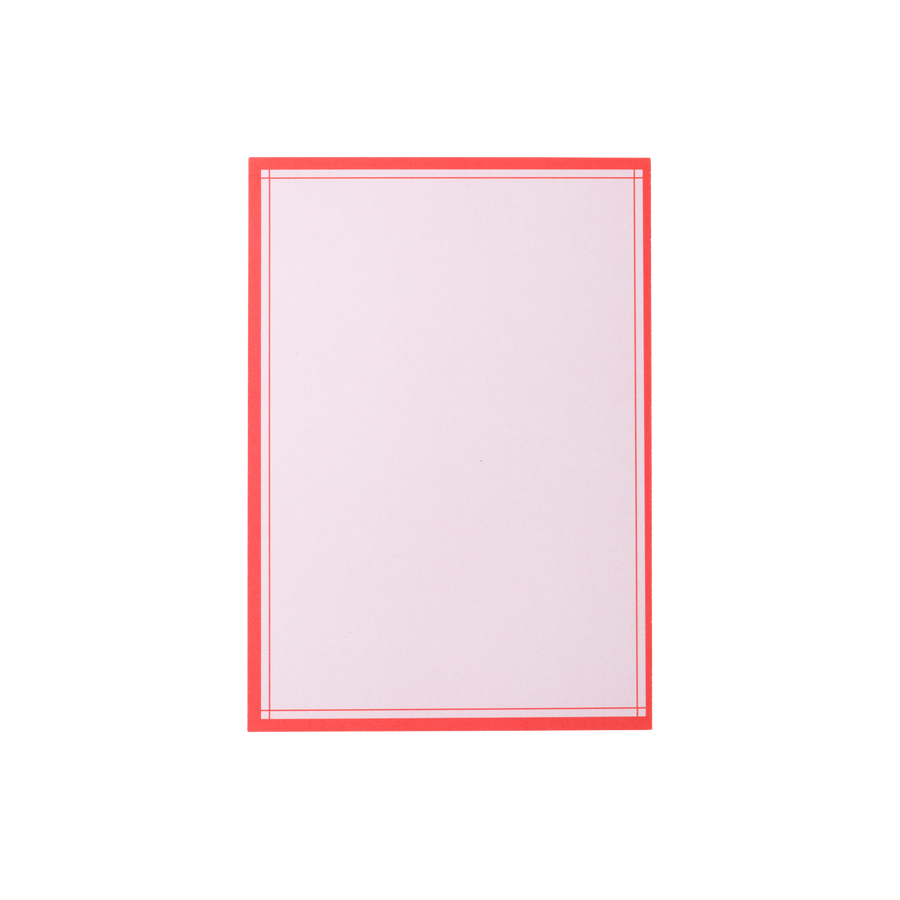 Pink and Red Menu Card Set