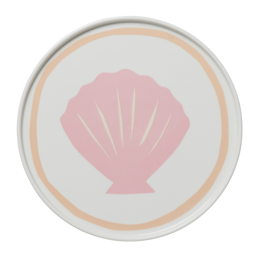 Pink Shell Plate – In The Roundhouse