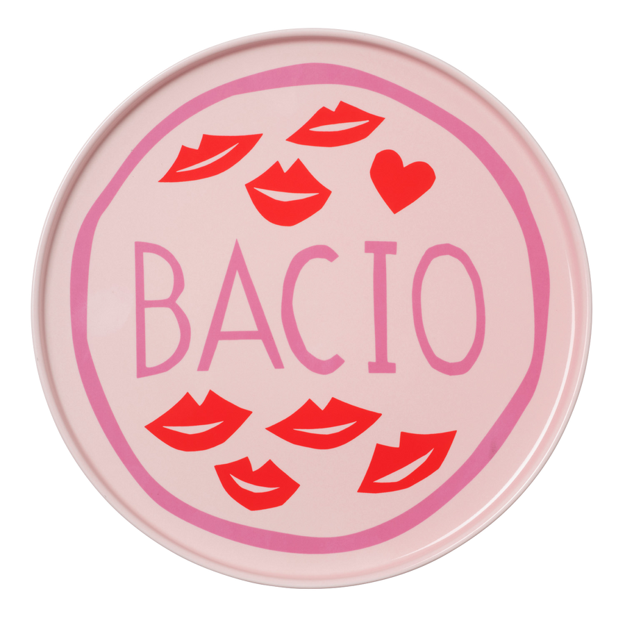 Pink Bacio Plate - back in stock early Dec