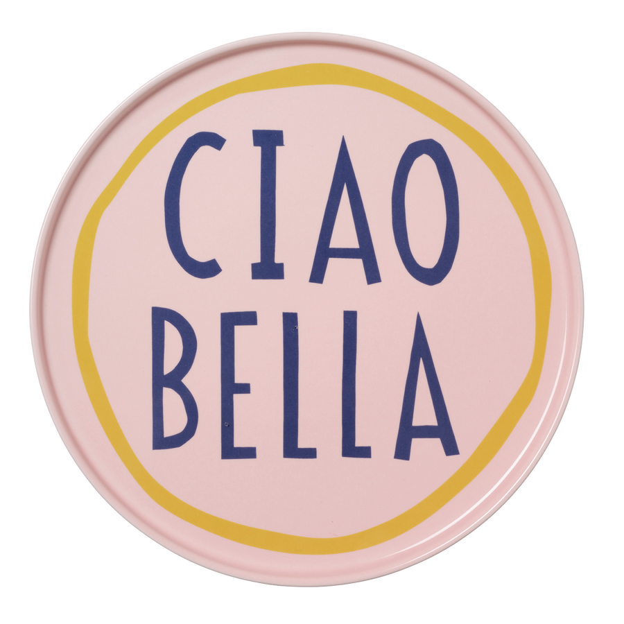 Pink Ciao Bella Plate – In The Roundhouse
