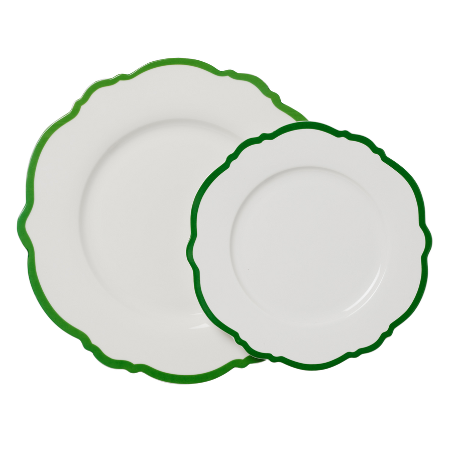 Green Wave Dinner Plate - Set of 4