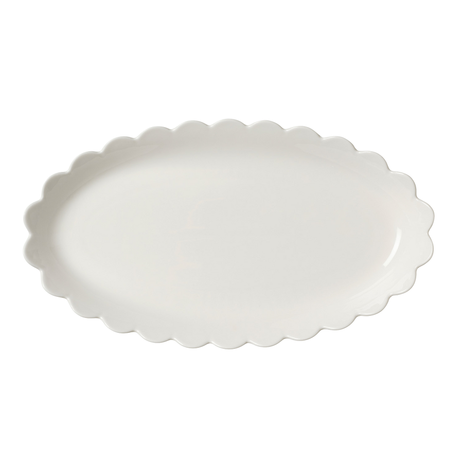 White Scallop Dining Set - 17 Pieces - back in stock early Dec